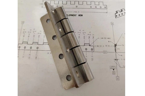 Brushed Process Adjustable Butterfly Hinge