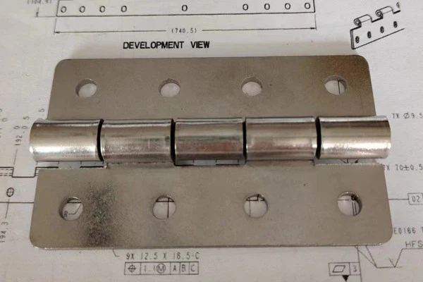 Brushed Process Adjustable Butterfly Hinge