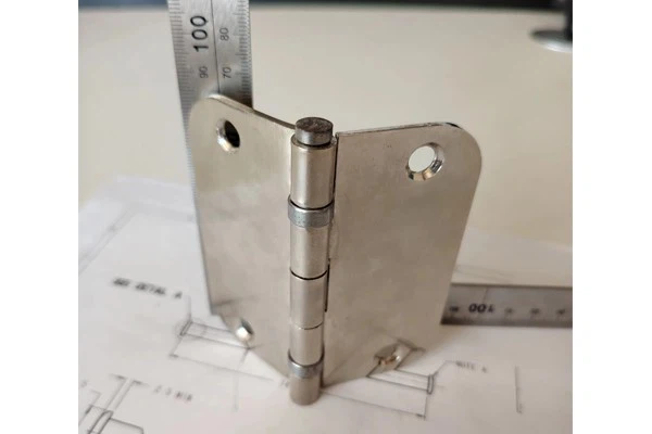 4mm Heavy Duty Spring Hinges For Metal Gates